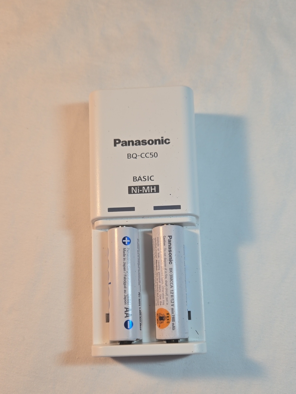 Panasonic BQ-CC50 Basic Ni-MH AA Battery Charger - White